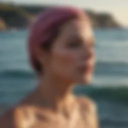A serene ocean landscape representing the Cancer woman's emotional depth