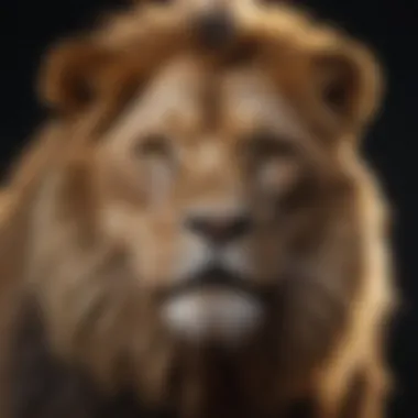 An artistic representation of a lion symbolizing Leo's traits