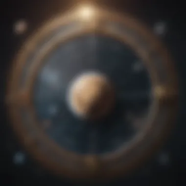Astrological Chart Highlighting Lunar Position Astrological chart highlighting lunar position