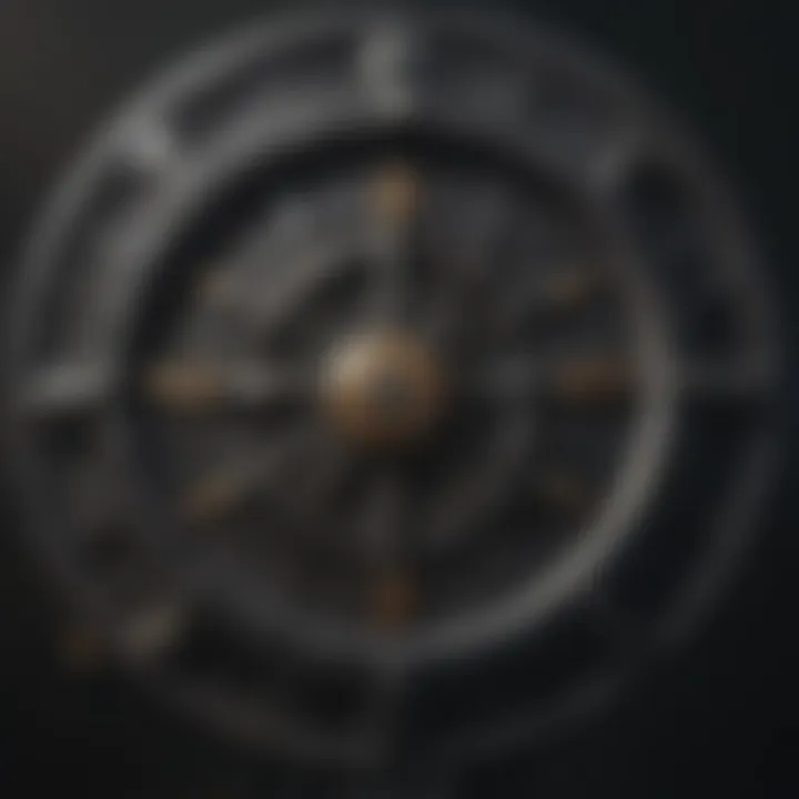 Zodiac wheel featuring the color black, highlighting its influence on signs.