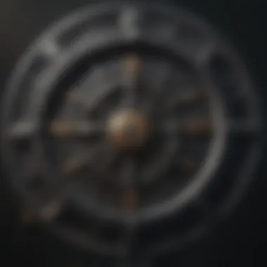 Black's Impact on the Zodiac Wheel Zodiac wheel featuring the color black, highlighting its influence on signs.