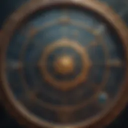 Celestial map depicting zodiac signs