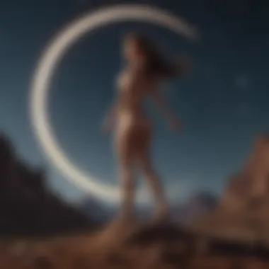 Personal Growth Through Capricorn Moon Rising Illustration depicting personal growth influenced by Capricorn Moon