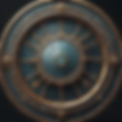 Zodiac Wheel Showcasing Pisces