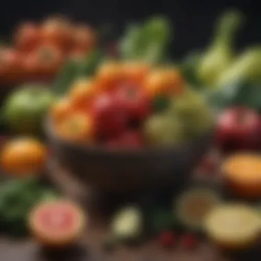 Fruits and Vegetables for Ekadashi An array of fruits and vegetables for Ekadashi