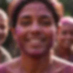 Colorful powders representing the joyful spirit of Holi