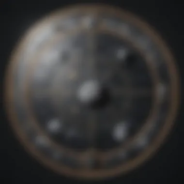 Celestial Map of Moon Phases and Zodiac Signs Celestial map highlighting moon phases and zodiac signs