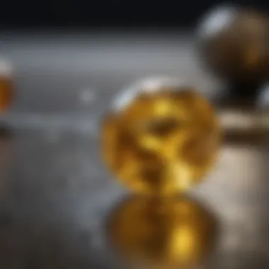 A visual representation of yellow sapphire's metaphysical properties and astrological significance