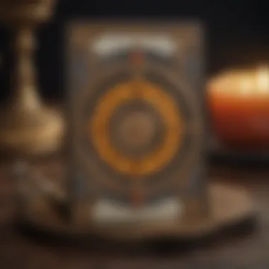 Symbolic Meanings in Tarot Cards An intricate close-up of a tarot card highlighting common symbols and their meanings
