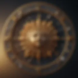 Astrological chart displaying Sun, Moon, and Rising signs