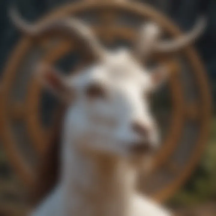 Illustration of Capricorn's connection to personal growth and spiritual enhancement.