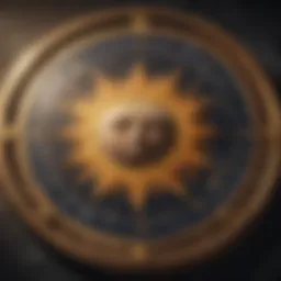 Astrological chart showcasing Moon and Sun positions