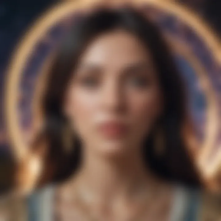 Celestial alignment representing Libra traits