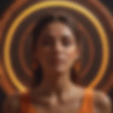 Emotional Flow of the Sacral Chakra Artistic interpretation of emotions linked to the orange chakra