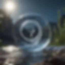Symbolic representation of the Pisces Moon sign with flowing water and dreamy elements