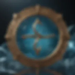 Symbol of Aquarius representing innovation and individuality