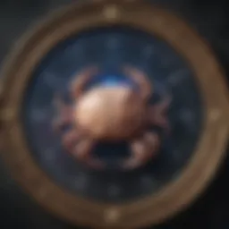 Astrological chart highlighting Cancer sign