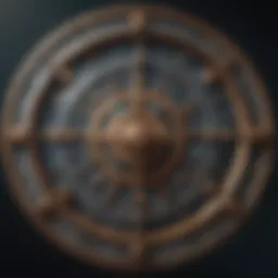 An artistic representation of the zodiac wheel with planetary symbols