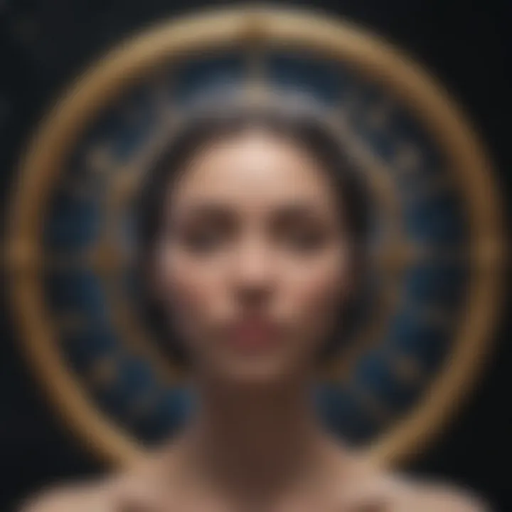 Celestial bodies representing zodiac signs