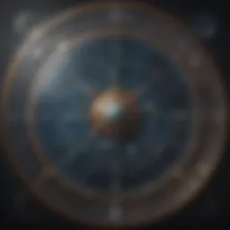 A celestial map depicting zodiac constellations