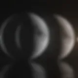 Lunar phases chart showcasing different stages of the Moon